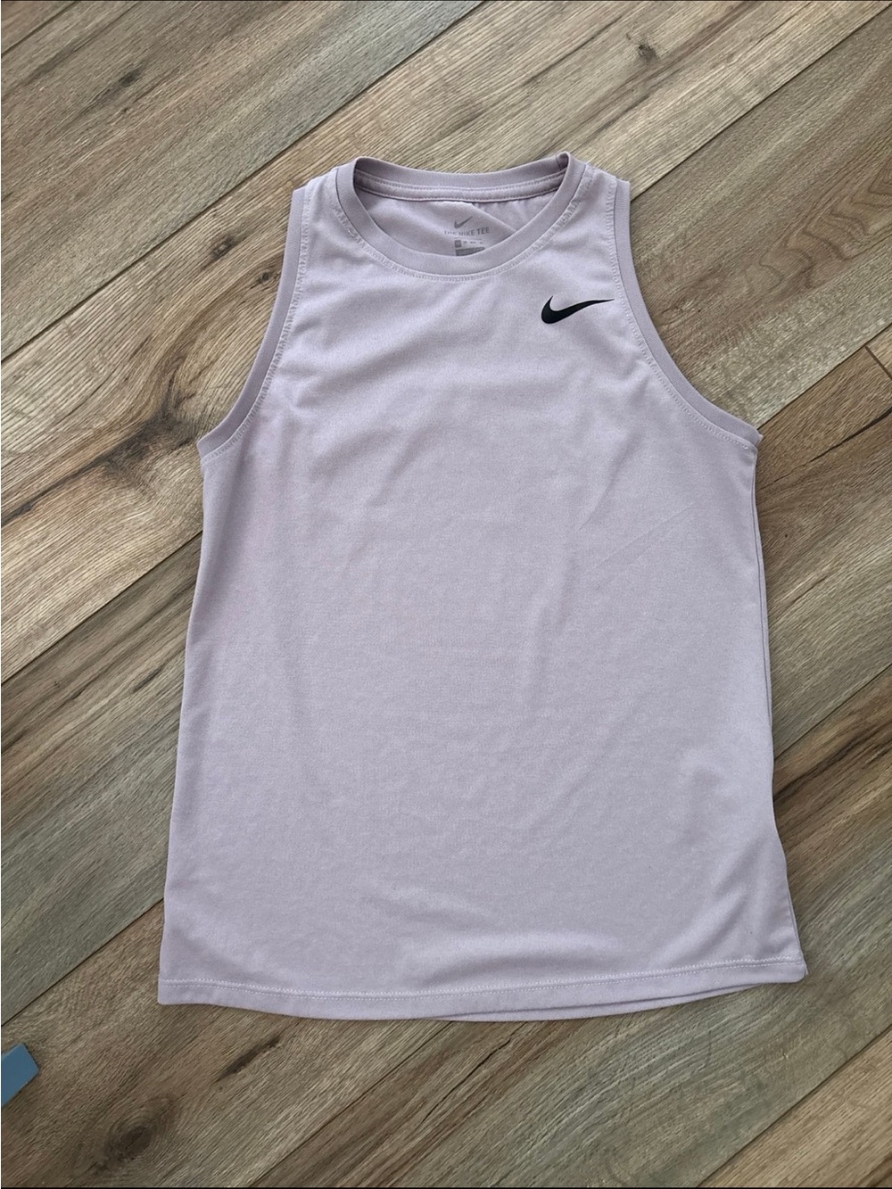 Nike Light Lavender Athletic Tank with Black Swoosh